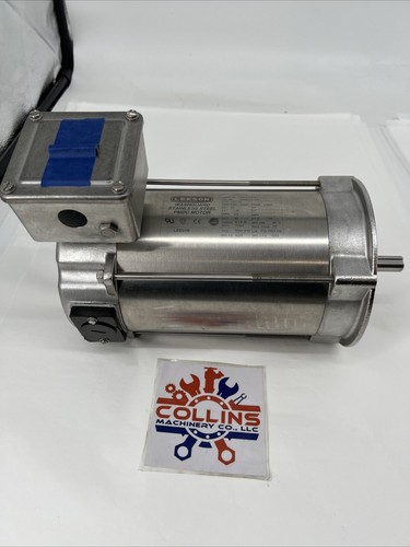 Leeson Washguard 109079.00 Stainless Steel 1/3 HP Washdown Duty Motor C4D17VC6A - Picture 2 of 19