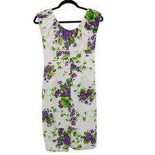 Betsey Johnson Dress Womens 2 White Bloomcore Feminine Romantic Boho Cottagecore