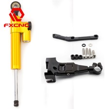 Steering Damper Stabilizer Linear W/Bracket Kit For MT09 FZ09 13-2020 Gold+Black