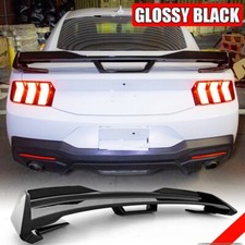 For Ford Mustang Dark Horse 2024UP Gloss Black Rear Trunk Spoiler Sportly Wing 