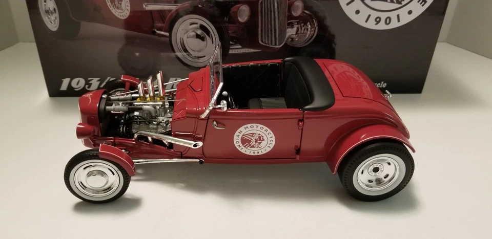 1934 Hot Rod Roadster "INDIAN MOTORCYCLE 1901" 1/18  Diecast Replica By GMP  - Image 2 of 4