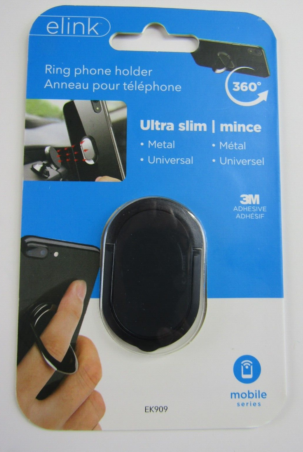 SMARTPHONE GRIP RING, 360 DEGREE ROTATION ULTRA SLIM-image