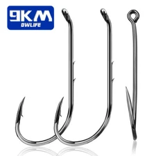 50~200Pcs Baitholder Hooks Fishing Hook Bait Hook Offset Circle Hook 17mm~51.3mm