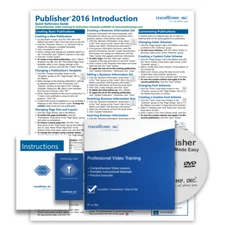 MICROSOFT PUBLISHER 2016 DELUXE Training Tutorial Course & Quick Reference Guide