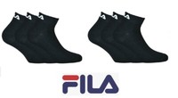 Fila - Quarter Socken - 9 Paar - Schwarz - GrößE 35/38