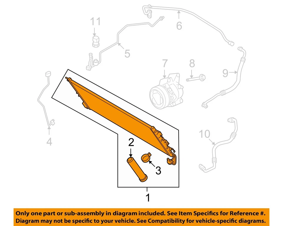 Used A/C Condenser fits: 2008 Mazda MX-5 MIATA  Grade A - Imagem 3 de 4