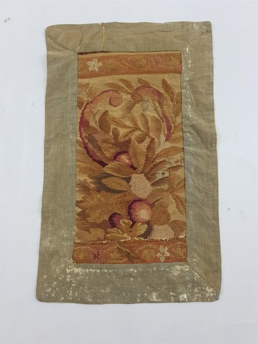 Antique French Aubusson Wall Hanging Tapestry 49x30cm