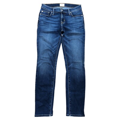 Hudson Womens Tag 26 X 27 Inseam Tally Midrise Skinny Crop Blue Denim Jeans 