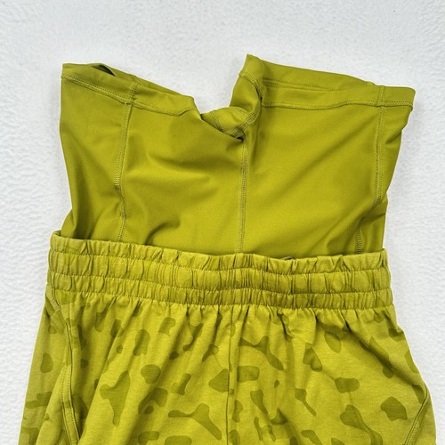 Nike Youth Girls Breezy Shorts Size Large Green FB1095 High Waist - Picture 8 of 9