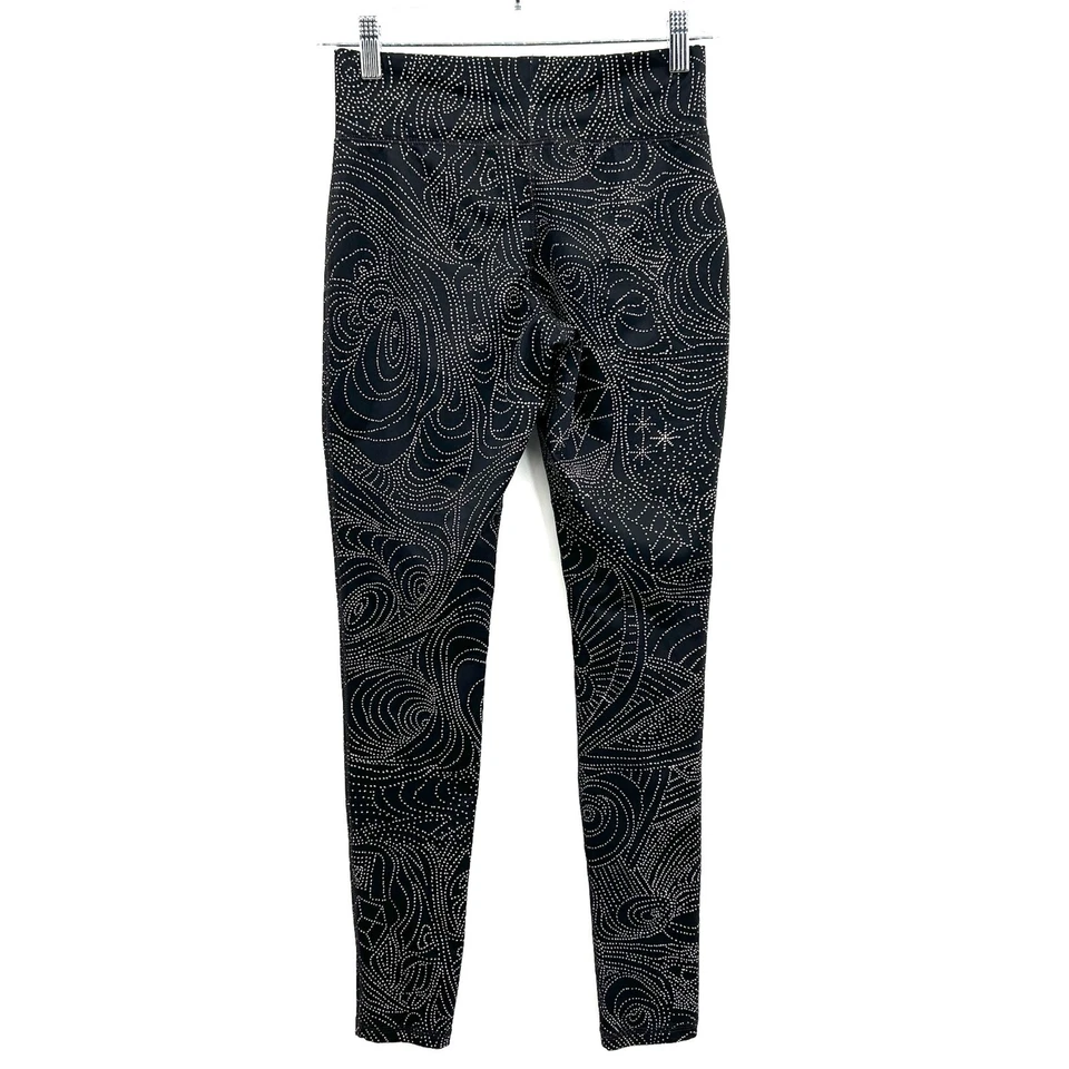 MOSSIMO 黑色白色圆点图案运动锻炼紧身裤 S 码 — 第 2/4 张图片