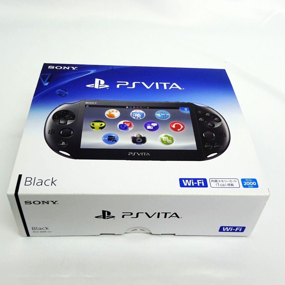 SONY PlayStation Vita Wi-Fi Model Black PCH-2000 ZA11 Vita Cosole Japan NEW