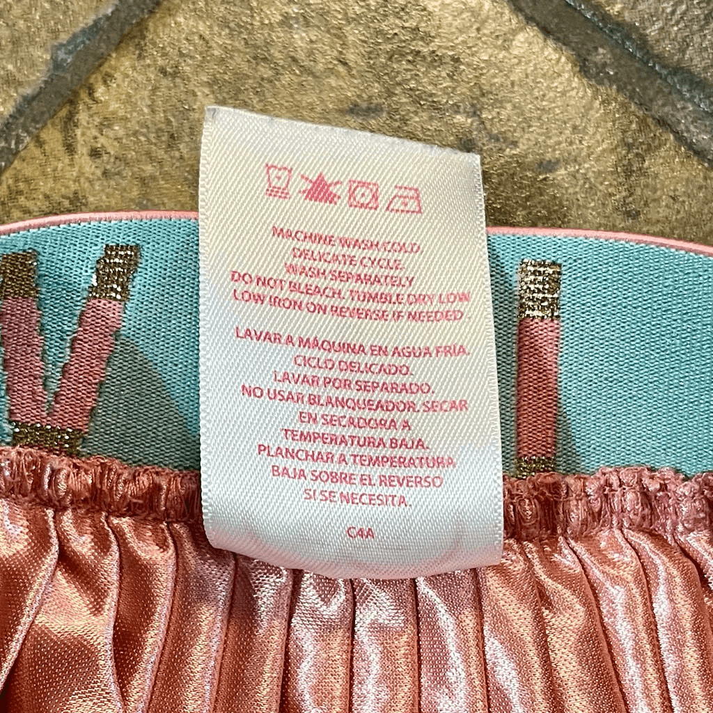 Girls Skirt Bundle 365 Kids Pink Shimmery Skirt, Under Armour Black Skort 6, 6X image 6
