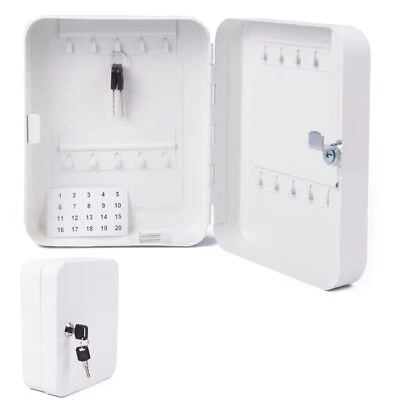 TSB WERK Schlüsselkasten Schlüsselschrank Schlüsselbox Schlüsselsafe Schlüsselbox Weiß