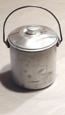 Antico Contenitore Bidoncino In Alluminio Per Latte Vintage