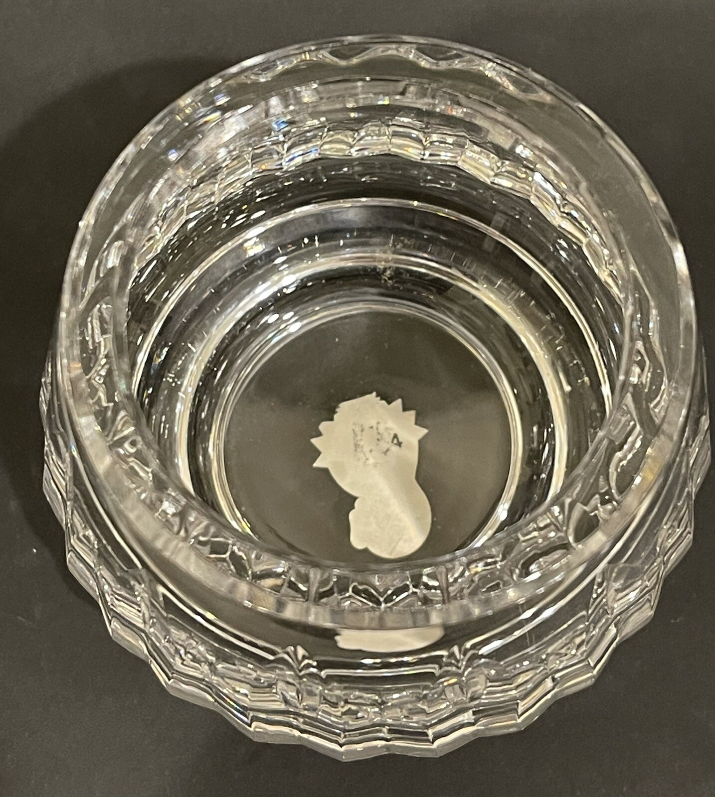 Waterford Lismore 2pc Hurricane Votive Candle Holder Cut Lead Crystal Ireland