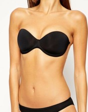 Fashion Forms Sz C Go Bare Backless Strapless Push Up Adhesive Bra Black MC530