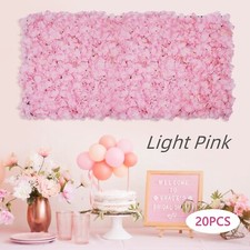 20 Pcs Flower Wall Panel 40 60cm Artificial Flower Wall Backdrop Wedding Decor