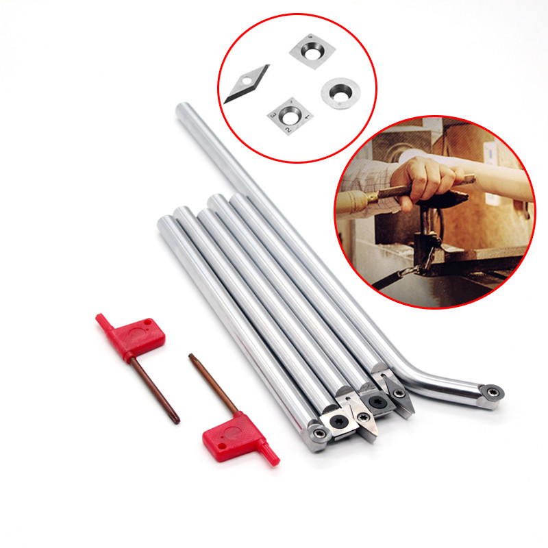 WOOD TURNING LATHE CARBIDE TIP CHISEL SET WOODWORKING CARVING