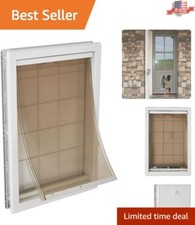 Convenient Extra Large Dog Door - Telescoping Frame with a Safe Lock-Out Slide