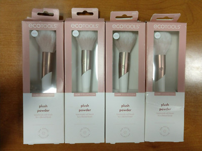 4 Pack: EcoTools Luxe Plush Powder Makeup Face Powder Brush *Shelfwear* -  W5D