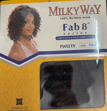 Shake-n-Go Milky Way 100 Human Hair Fab 8" Series Tweety P1B/33