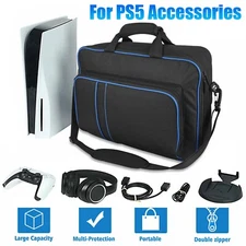 Carrying Case for PS5 Travel Bag, Console, Controllers Headset, Game Accessories