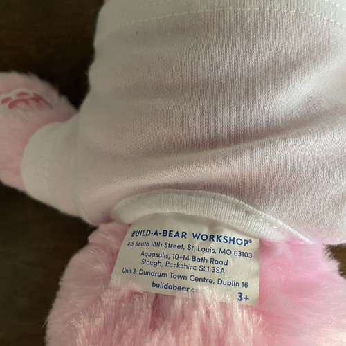 BUILD A BEAR Mini kleiner rosa Hase Kaninchen mit Osterhemd Plüschtier - Bild 7 von 7
