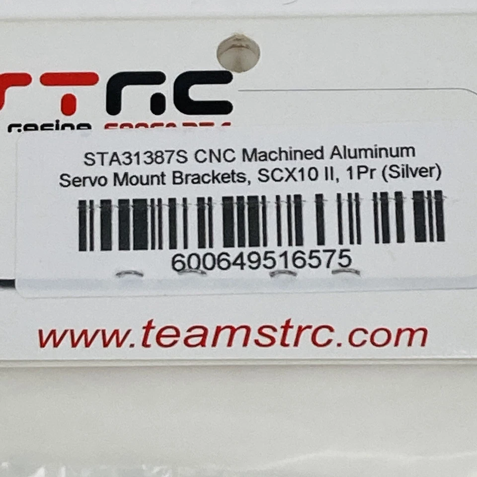 Axial SCX10 II ALUMINUM Servo Mount Brackets Silver STA31387C New STNC - Image 4 of 4