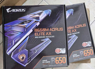 GIGABYTE B650M AORUS Motherboard Elite AX (AM5/ LGA 1718/ AMD B650/ Micro-Atx/