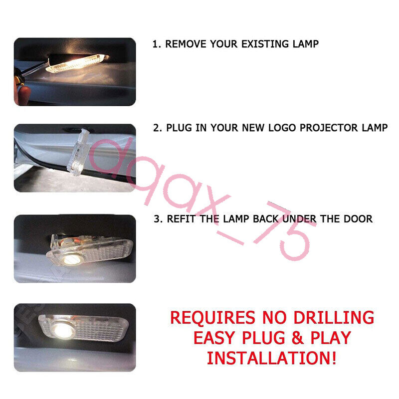 2Pcs Audi RS3 HD GHOST LASER PROJECTOR DOOR UNDER PUDDLE LIGHTS FOR AUDI RS3 eBay