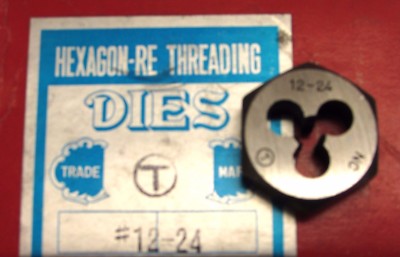 NOS! ProCut #12-24NC HEXAGON RE THREADING DIE, 1'', ER63 0012NC