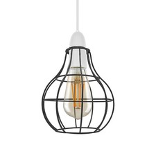 Ceiling Light Shade Metal Wire Cage Easy Fit Lampshade Hanging Lamp Shades vase