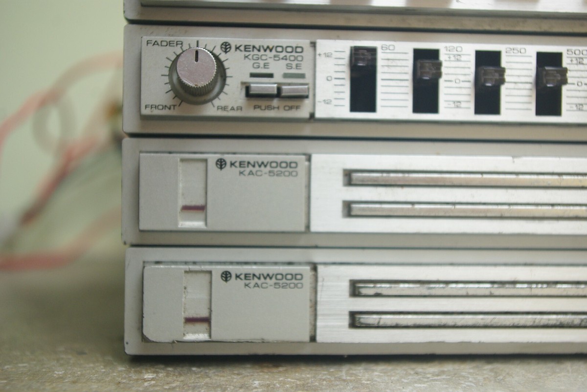 Oldtimer KENWOOD autoradio hifi turm KTC 5600, KXC 3500, KGC