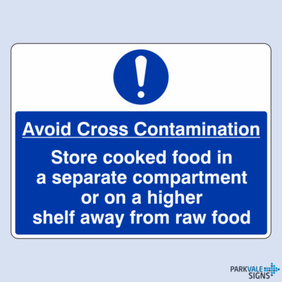 Avoid Cross Contamination Catering Sign