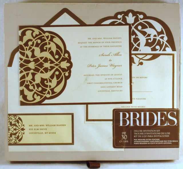 NEW GARTNER STUDIOS BRIDES Wedding Invitation Kit (30) COUNT PRINTABLE