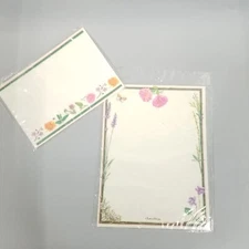 Vintage Stationary Sets Lot of 4 Floral Flowers Travel Navigation Bench Brats