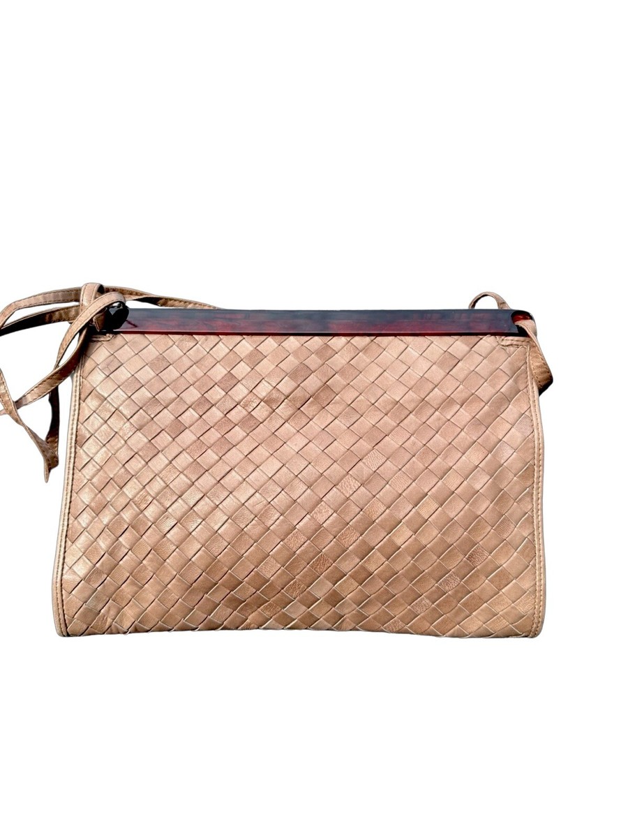 Vintage 70-80s Bottega Veneta Bag Shoulder Bag Clutch Lucite