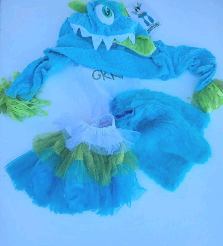 Halloween Conjunto de Disfraz de Monstruo de Piel Azul Sin Camiseta Interior (LEER DESCRIPCIÓN) Foto 2 de 2