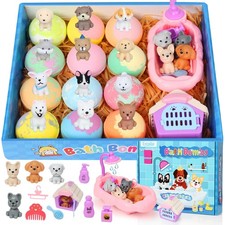 Bath Bombs for Kids with Toys Inside for Girls Boys, 12 Pack Kids Bath Bombs ...