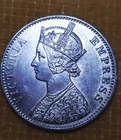 1901 SILVER ONE RUPEE HAS 0.917 SILVER FINENESS CONTENT BEAUTIFUL EXAMPLE !!!