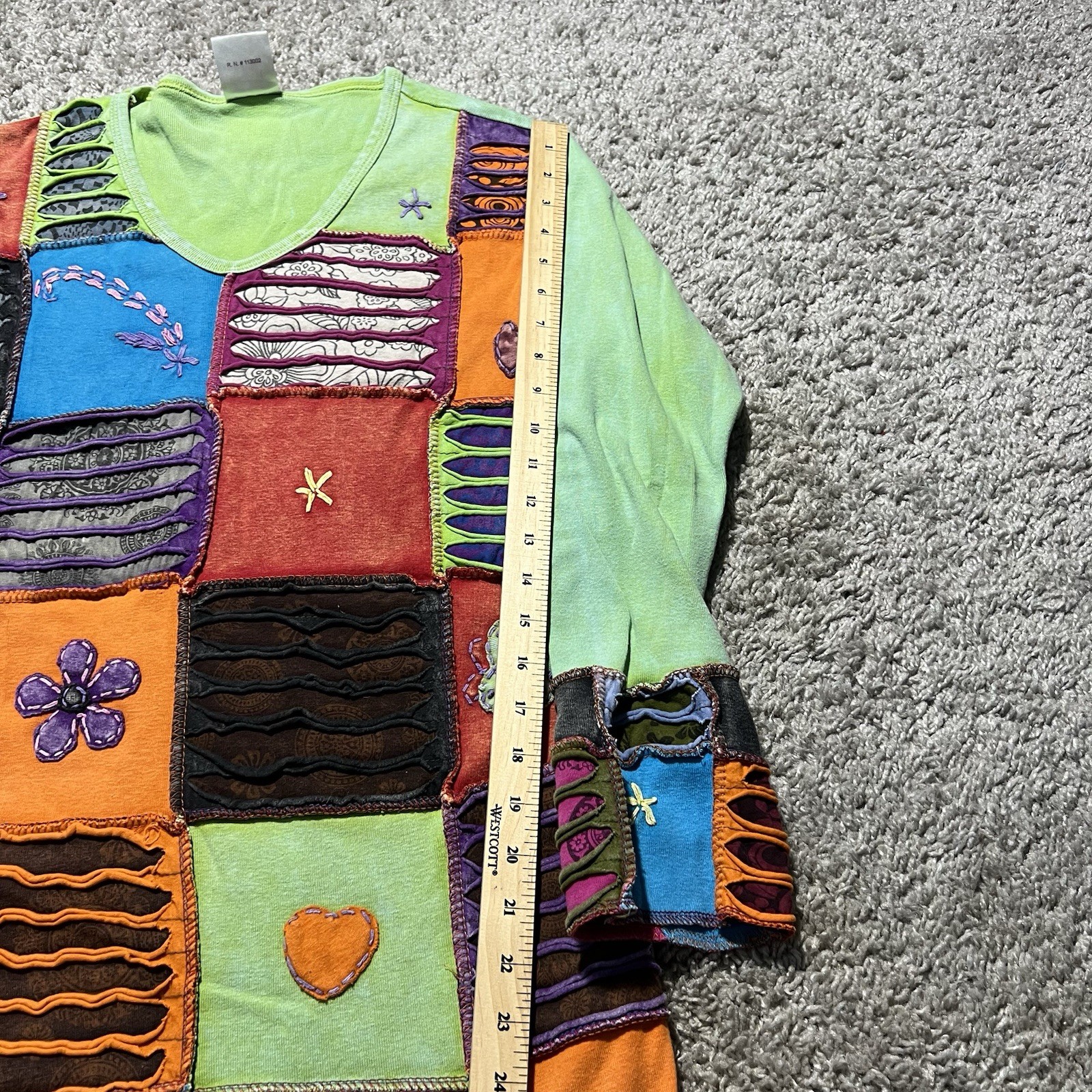 India Boutique One Size Patchwork Boho Festival S… - image 3