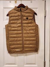 Point zero mens light brown puffer vest ultra...