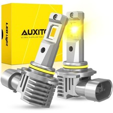 Pair H10 LED Driving Fog Light Bulbs Kit 9145 9140 3000K Yellow Super Bright NEW