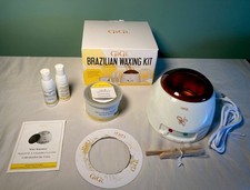 Gigi Mini Pro Waxing Hair Removal Kit In Box Wax Spatulas Lotions Pre-owned EC