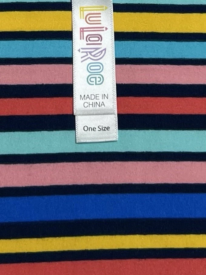 Leggings LuLaRoe OS Talla Única RAYAS Coloridos LGBTQ ARCO IRIS Orgullo Cintura Elástica Foto 4 de 4