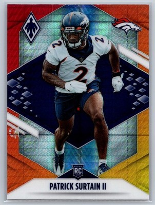 2021 Panini Phoenix #145 Patrick Surtain II Rookie Fire Burst (Lock Down Corner)