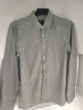 Kenneth Cole Awareness Mens M Slim Fit Dress Shirt Stretch Button Up Pattern