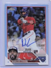 2023 Topps Chrome Update-Autographs Refractor #RA-NC-Narciso Crook-SN 113/499
