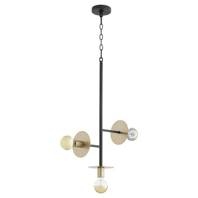 Used Quorum Lighting 843-3-6980 Voyager - 3 Light Pendant in style - 17 inches