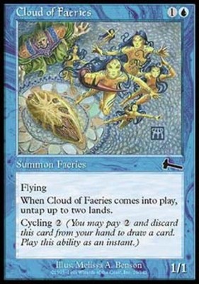MTG English Cloud of Faeries NM Foil Urza's Legacy